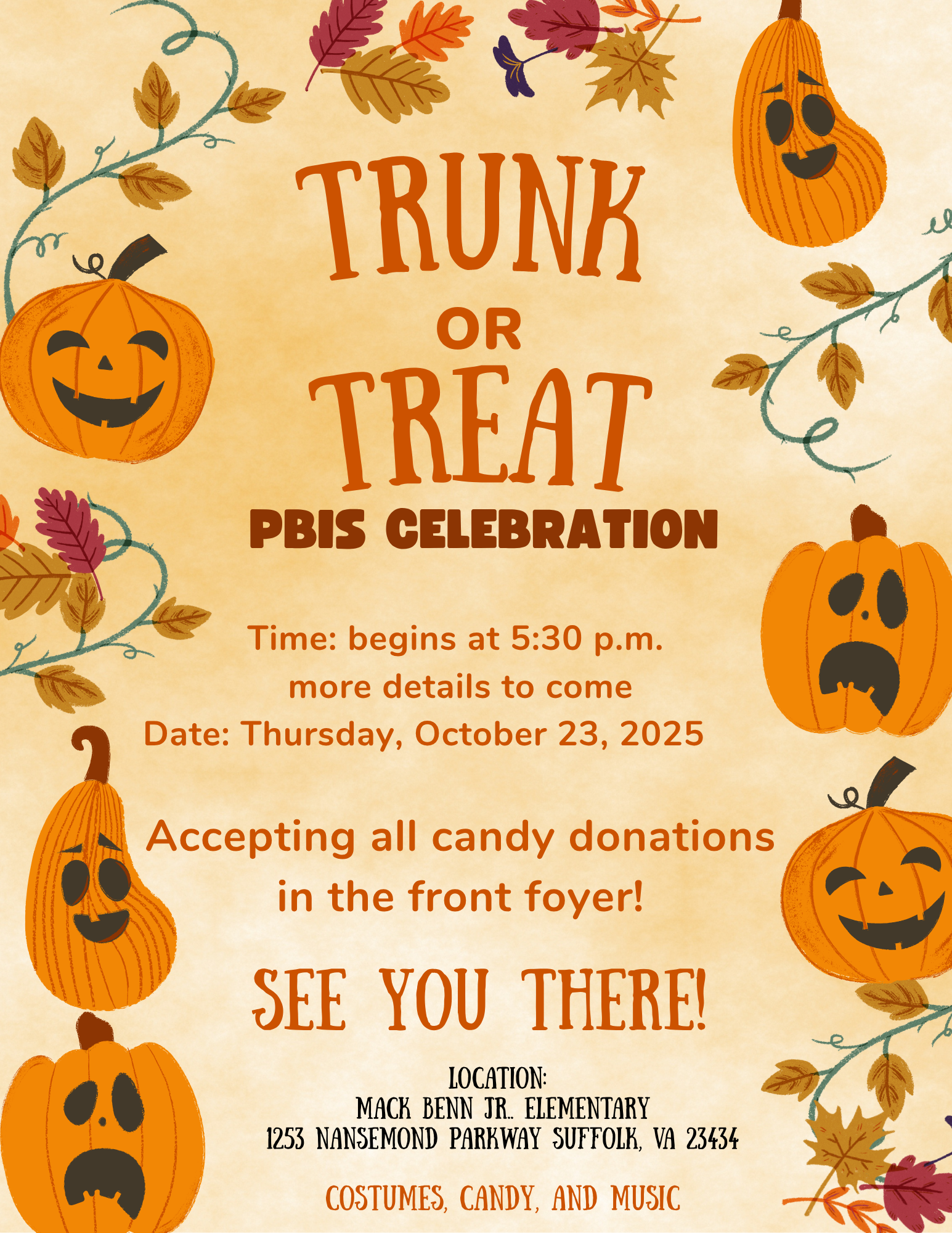 MBES Annual Trunk or Treat